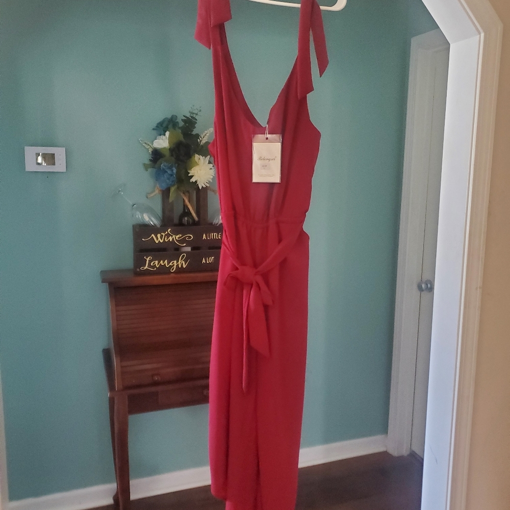 Belongsci Jump Suit, cranberry